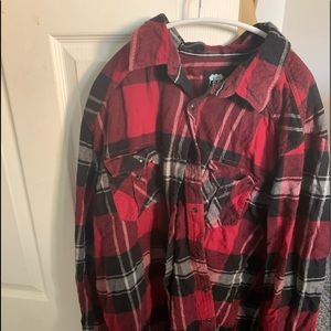 Route 66 heavy flannel. Red and black. XL